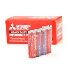 Батарейка MITSUBISHI Heavy Duty 1.5 V AA/R6P, 2S shrink pack,400pcs/ctn (комплект 4шт)