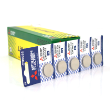 Батарейка литиевая MITSUBISHI CR2032 5pcs/card, 100pcs/inner box, 5000pcs/ctn (комплект 5шт)
