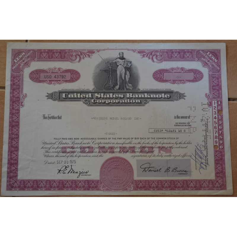 Акція. США. 1975 рік №43792 (3.30) Акція. США. 1975 рік №43792 (3.30)