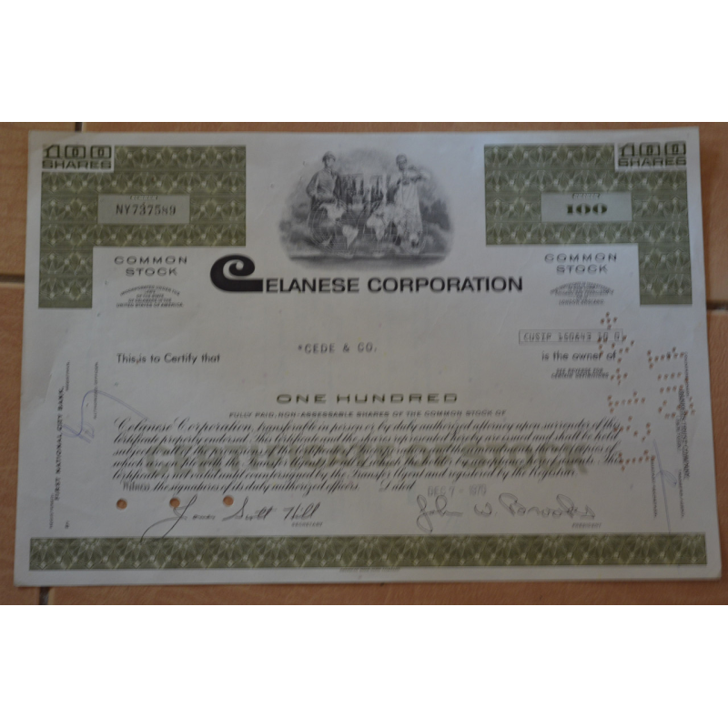 Акція. США. 1970 рік №737589 (3.33) Акція. США. 1970 рік №737589 (3.33)