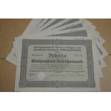 Акція. Німеччина. Wollgarnfabrik Bremen 100 reichbank 1934 рік aUNC-UNC (5 - 10)