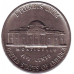 Джефферсон. Монтічелло. Монета 5 центів. 1985 рік (P), США. (Д)