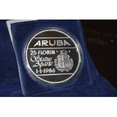 Аруба 25 флоринів 1986 р., PROOF