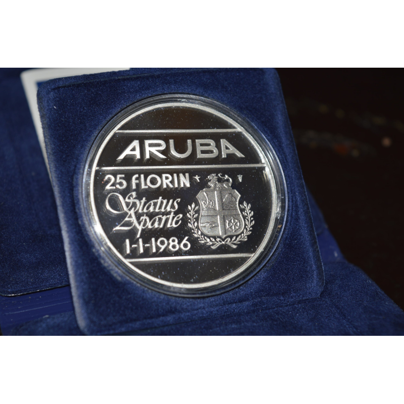 Аруба 25 флоринів 1986 р., PROOF Аруба 25 флоринів 1986 р., PROOF
