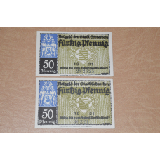 Німеччина. Нотгельд. 50 пфенігів 1921 року ( 1 )