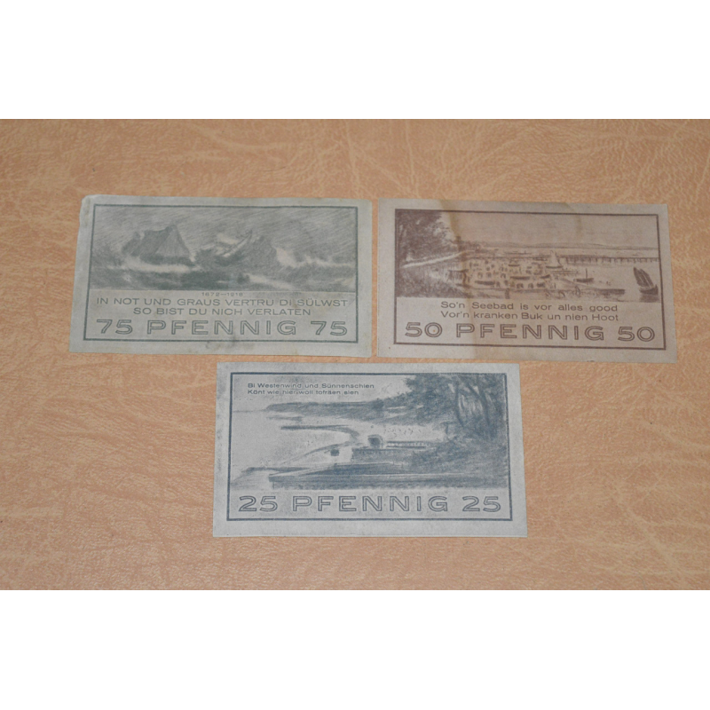 Німеччина. Нотгельд. 75,50,25 Pf 1921 року ( 1 )