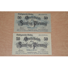 НІМЕЧЧИНА Нотгельд 50 pf 1917 WEIDEN ( 1 )