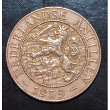 Нідерланди. Антильські остр. 2,5 Цента 1959 рік 3