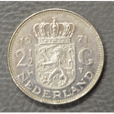 Нідерланди 2 1/2 гульдена 1971 рік