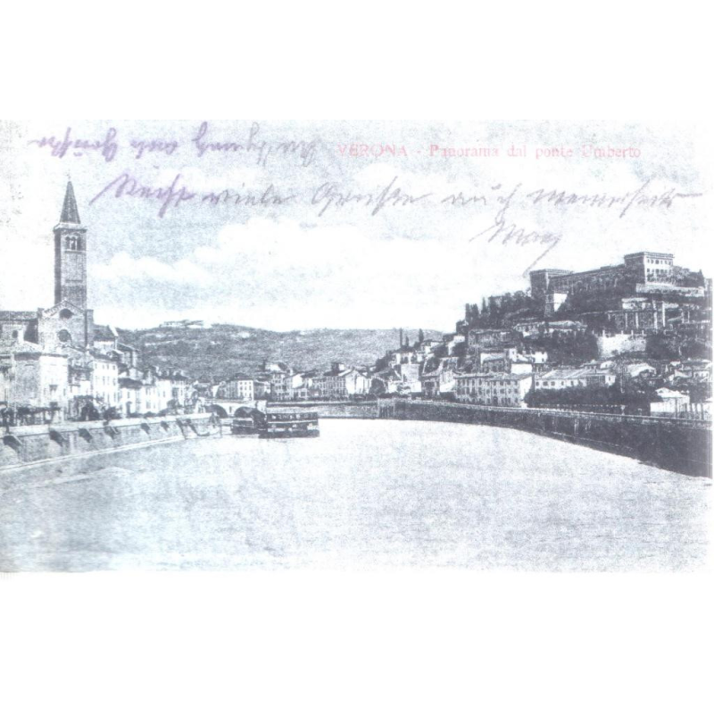 Поштова картка. VERONA 1921ГОД. Панорама Поштова картка. VERONA 1921ГОД. Панорама