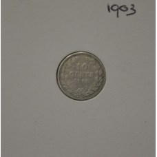 Нідерланди 10 центів 1903 гсеребро (в холдере)