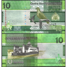 Gambia Гамбія - 10 Dalasis 2019 UNC