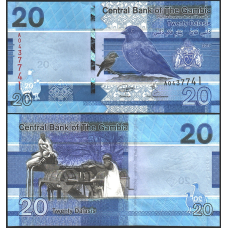 Gambia Гамбія - 20 Dalasis 2019 UNC