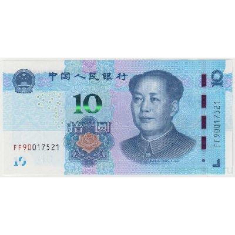 Китай 10 юань 2019 UNC