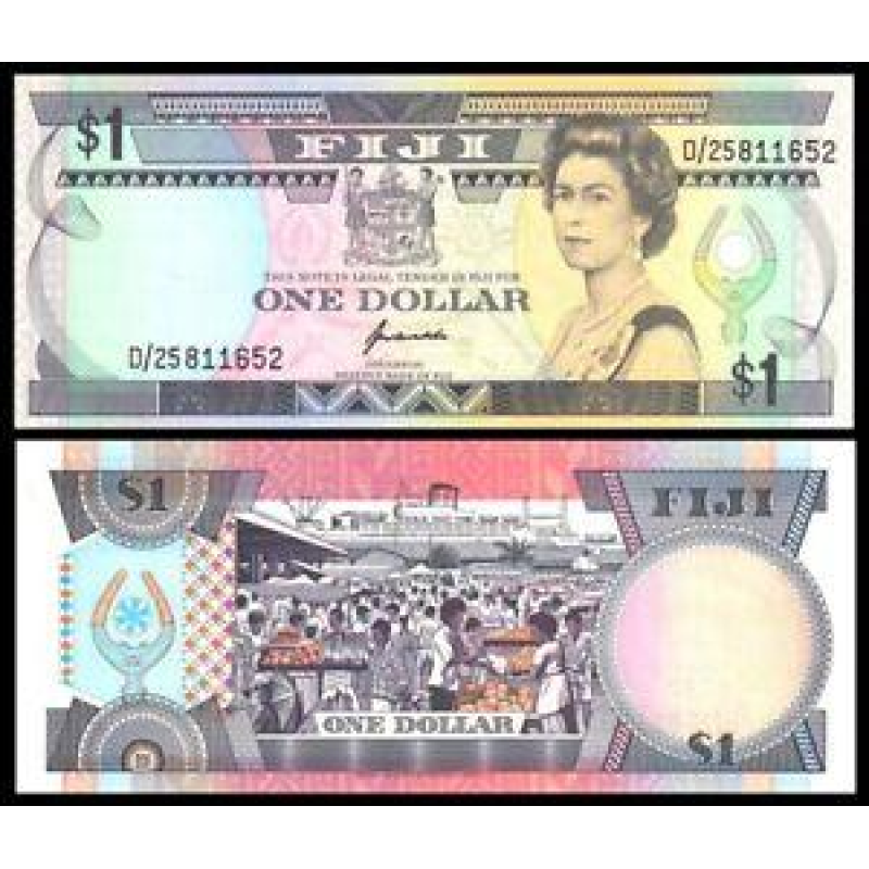 Фіджі/Fiji 1 Dollar 1993 Pick 89 UNC Фіджі/Fiji 1 Dollar 1993 Pick 89 UNC