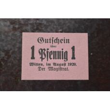 Німеччина. Нотгельд. 1 Pf 1920 року ( 2)