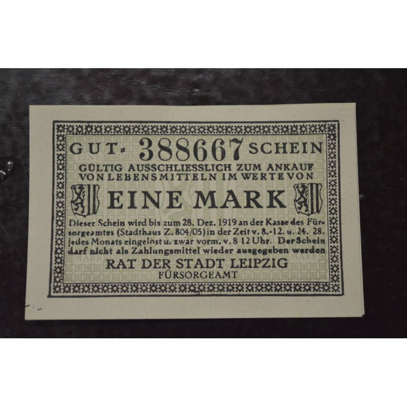 Німеччина. Нотгельд. 1 Mark 1918 року ( 2) Німеччина. Нотгельд. 1 Mark 1918 року ( 2)