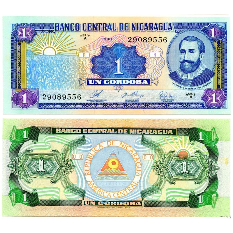 НІКАРАГУА. 1 кордоба 1990р. UNC