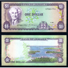 ЯМАЙКА. 1 долар 1990р. UNC