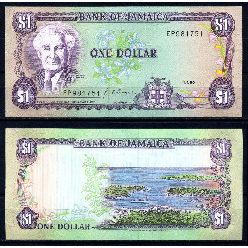 ЯМАЙКА. 1 долар 1990р. UNC ЯМАЙКА. 1 долар 1990р. UNC