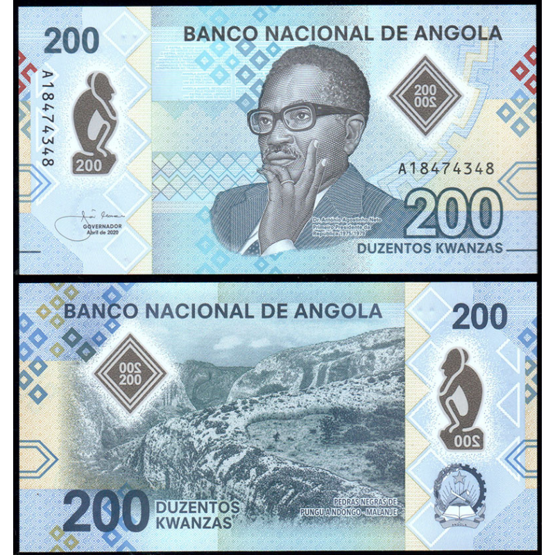 Angola Ангола 200 Kwanzas 2020 UNC Angola Ангола 200 Kwanzas 2020 UNC