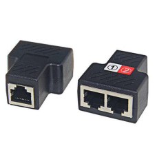 З“єднувач витої пари 1гн.-2r н.(RJ-45), чорний