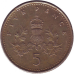 Монета 5 пенсів. 2003 рік, Великобританія. Монета 5 пенсів. 2003 рік, Великобританія.