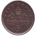 Монета 5 пенсів. 2006 рік, Великобританія. Монета 5 пенсів. 2006 рік, Великобританія.