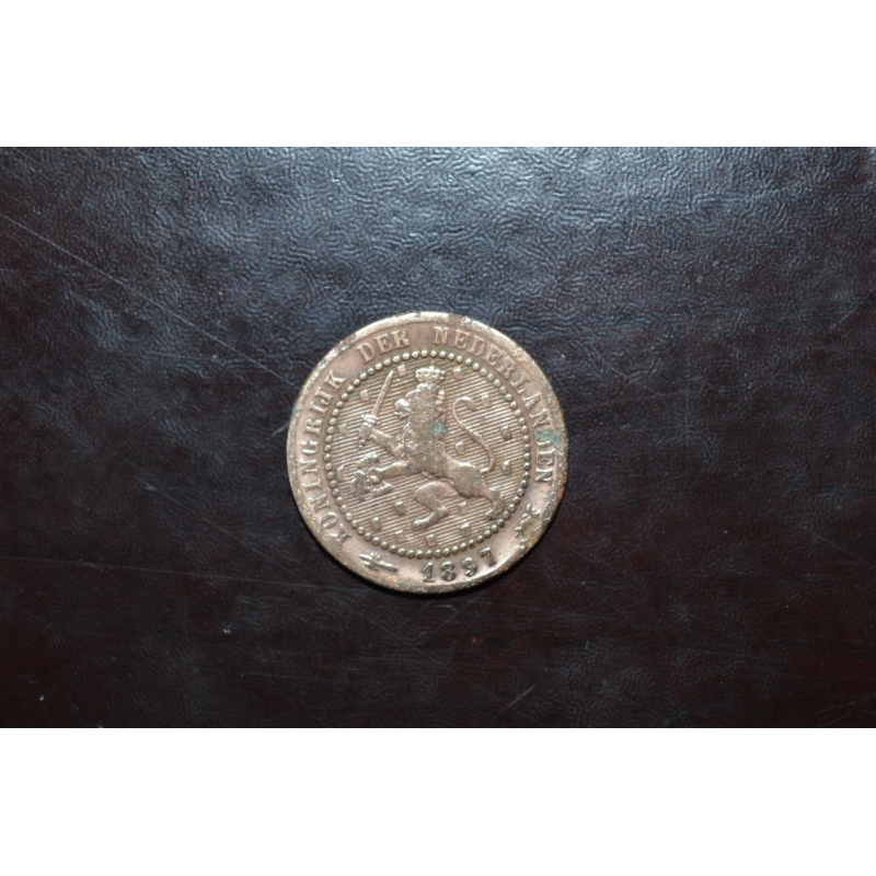 Нідерланди 1 цент 1897 р Нідерланди 1 цент 1897 р