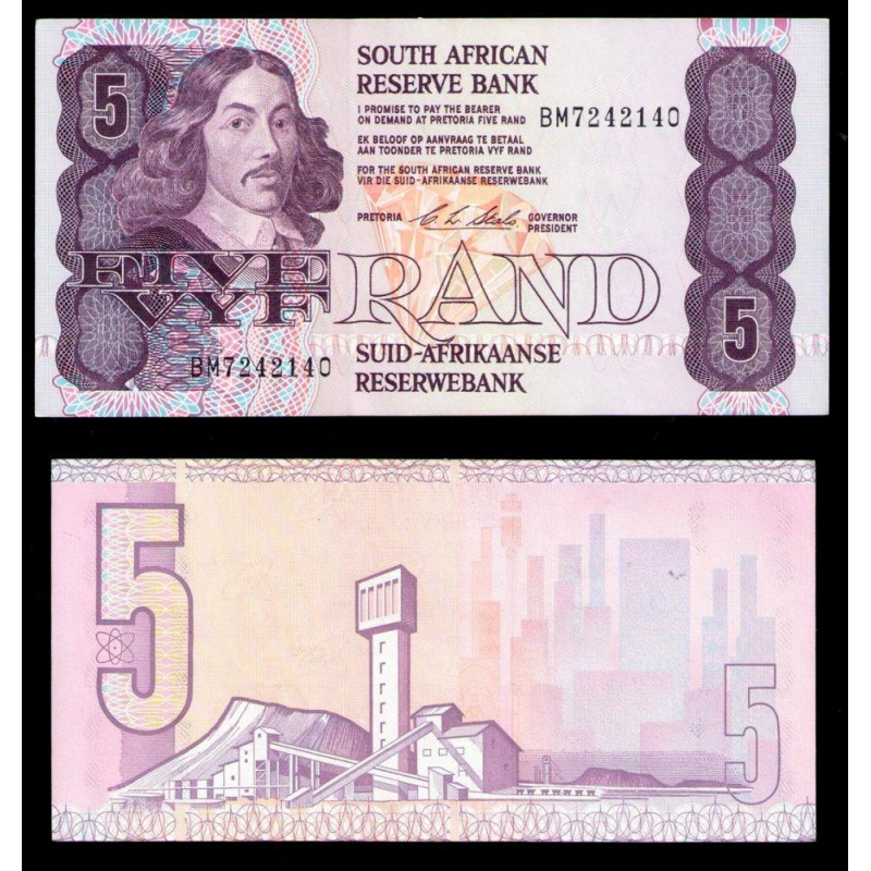 Південна Африка (ПАР) 5 rand 1978-90 Pick UNC Південна Африка (ПАР) 5 rand 1978-90 Pick UNC