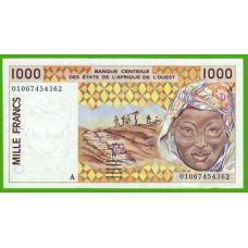 Центральна Африка 1000 франків 1999 рік (А - Кот-Д“івуар) UNC