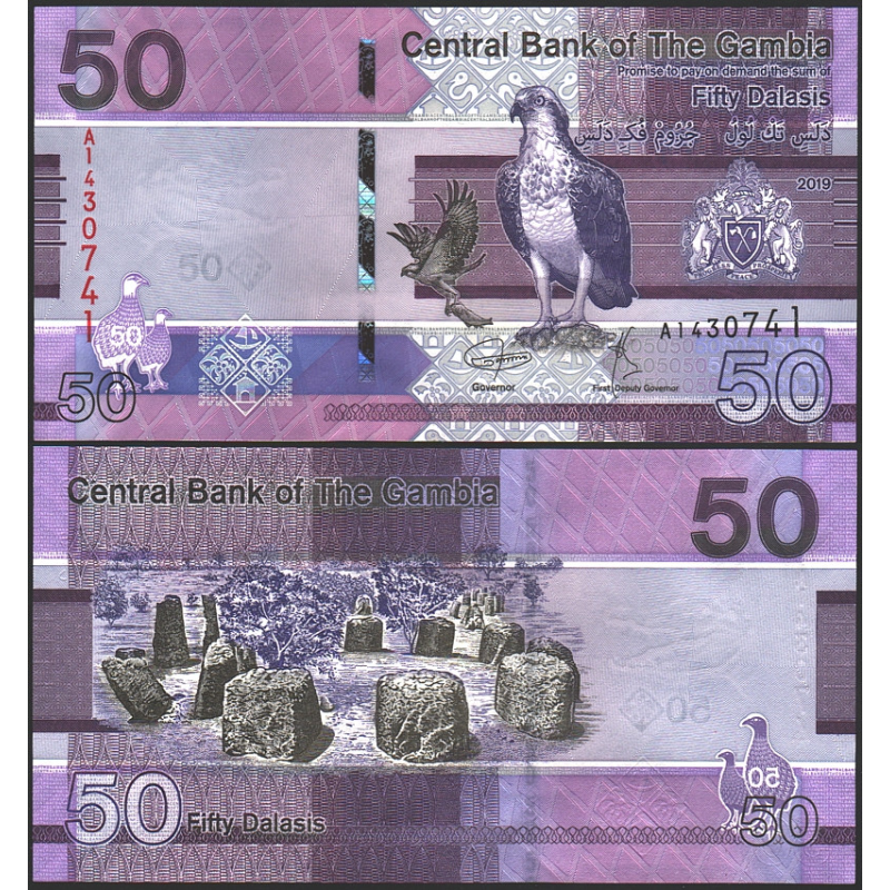 Гамбія 50 даласи 2019 UNC