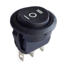 Перемикач KCD1-103-8, ON-OFF-ON, (3pin) чорний