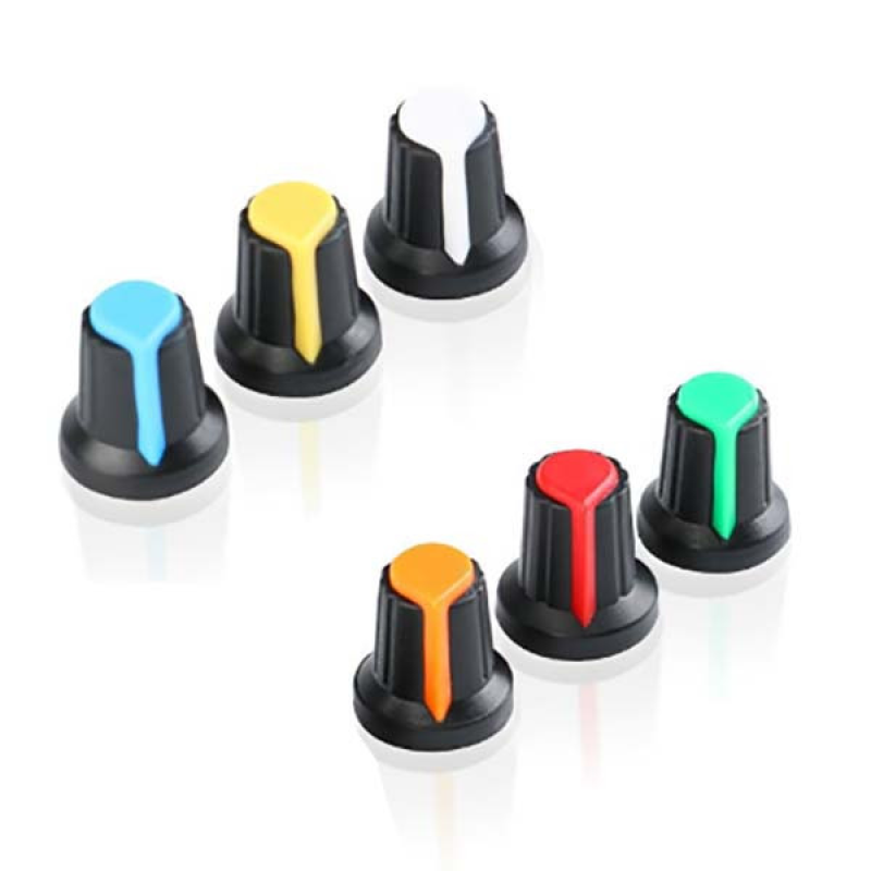 Ручка AG2 для багатооборотних прецезионных дротяних потенціометрів WH148, Жовтий Ручка AG2 для багатооборотних прецезионных дротяних потенціометрів WH148, Жовтий
