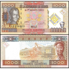 Guinea Гвінея - 1000 Francs 2010 UNC