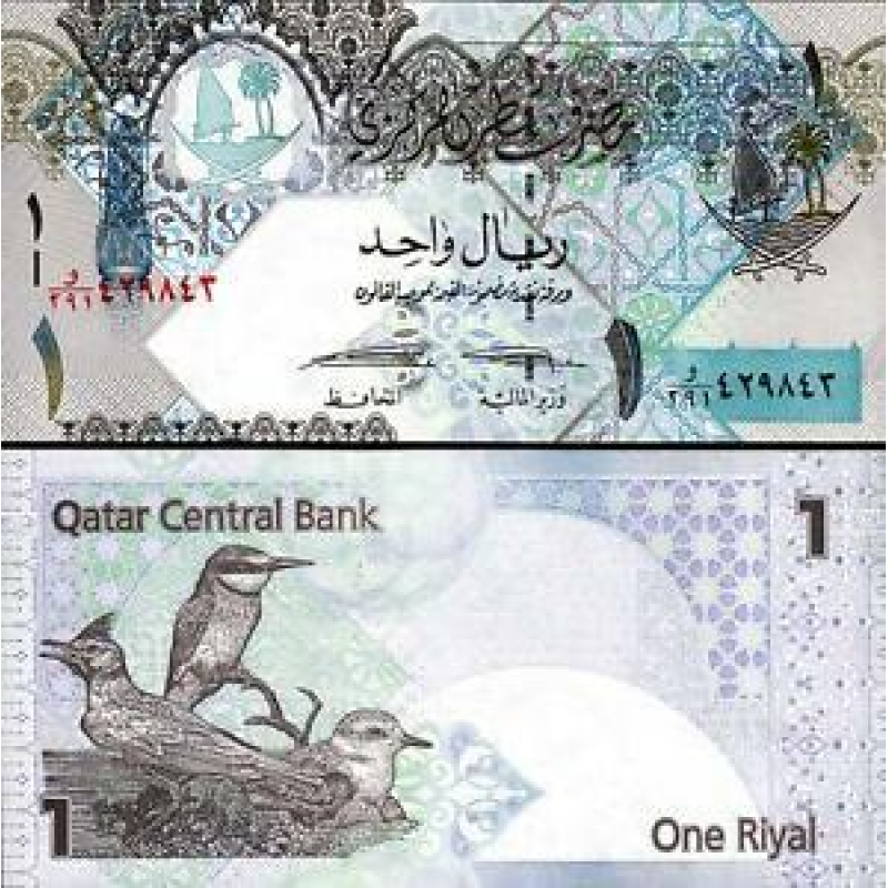 Qatar Катар - 1 Riyal 2015 ( 2008 ) UNC P. 28 Qatar Катар - 1 Riyal 2015 ( 2008 ) UNC P. 28