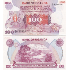Uganda Уганда - 100 Shillings 1982 Pick 19b UNC
