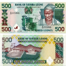 Sierra Leone Сьєрра-Леоне - 500 Leones 1998 UNC