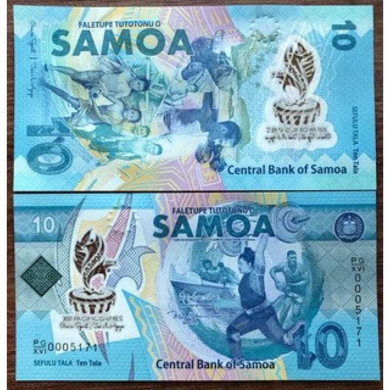 Samoa Самоа - 10 Tala 2019 ювілейка UNC Samoa Самоа - 10 Tala 2019 ювілейка UNC
