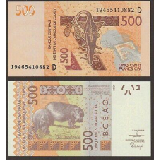 West Africa Mali Зап. Африка Малі / D - 500 Francs 2019 UNC