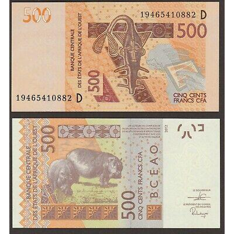 West Africa Mali Зап. Африка Малі / D - 500 Francs 2019 UNC West Africa Mali Зап. Африка Малі / D - 500 Francs 2019 UNC