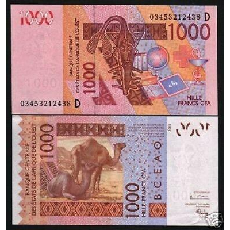 West Africa Mali Зап. Африка Малі / D - 1000 Francs 2019 aUNC West Africa Mali Зап. Африка Малі / D - 1000 Francs 2019 aUNC