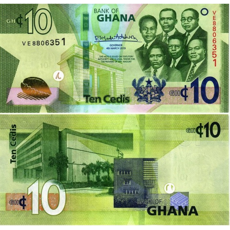 Ghana Гана - 10 Cedis 2019 UNC Ghana Гана - 10 Cedis 2019 UNC