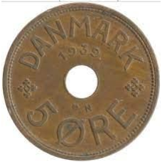Данія 5 ере 1939 рік N
