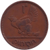 Монета 1 пенні. 1942 рік, Ірландія. Птах. Ірландська арфа.(АС) Монета 1 пенні. 1942 рік, Ірландія. Птах. Ірландська арфа.(АС)