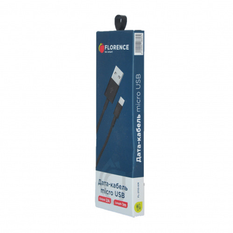 Дата кабель FLORENCE microUSB 1m 2A Black (FL-2110-KM) Дата кабель FLORENCE microUSB 1m 2A Black (FL-2110-KM)