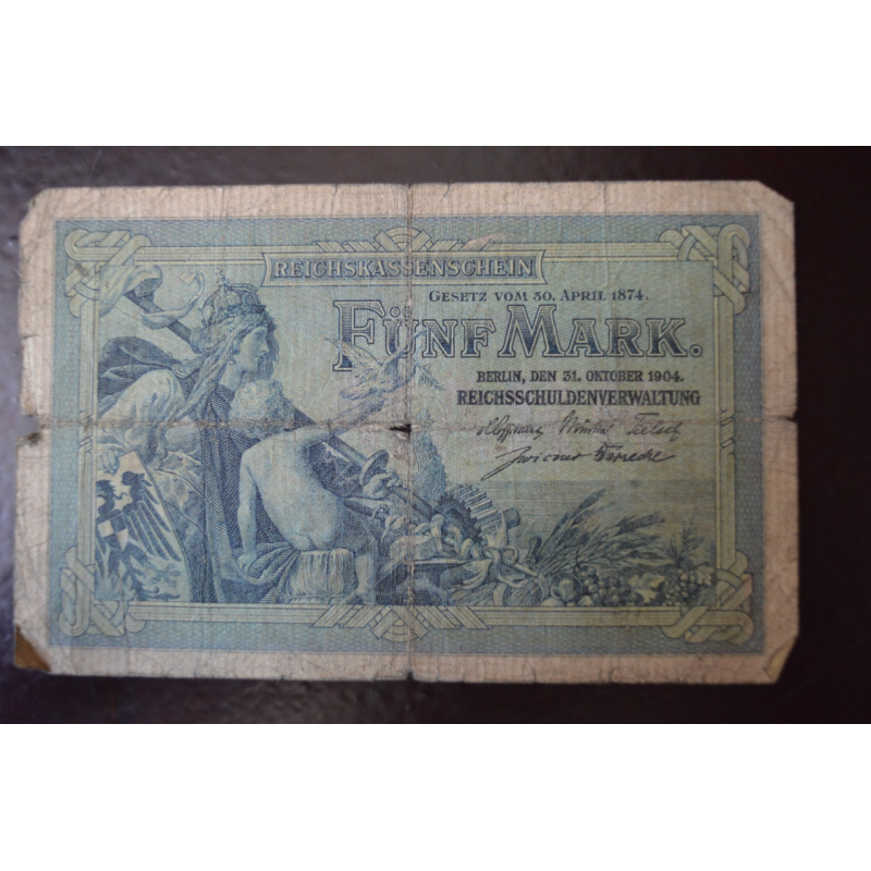 НІМЕЧЧИНА 5 марок 1904 рік НІМЕЧЧИНА 5 марок 1904 рік