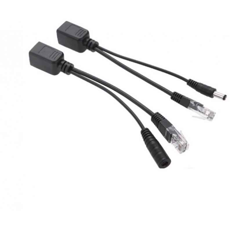 Інжектор POE пасивний (пара) 802.3 at (30Вт) з портами Ethernet 10/100Mbps, black, OEM Q50 Інжектор POE пасивний (пара) 802.3 at (30Вт) з портами Ethernet 10/100Mbps, black, OEM Q50