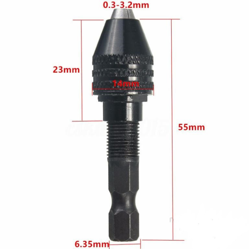Кулачковий патрон №9L + адаптер для дрилі під затискач 0.3-3.2 mm гравера шуруповерта бормашинки Dremel Кулачковий патрон №9L + адаптер для дрилі під затискач 0.3-3.2 mm гравера шуруповерта бормашинки Dremel