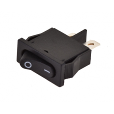 Перемикач KCD1-101-12, ON-OFF, 6А (2pin), 250V, чорний